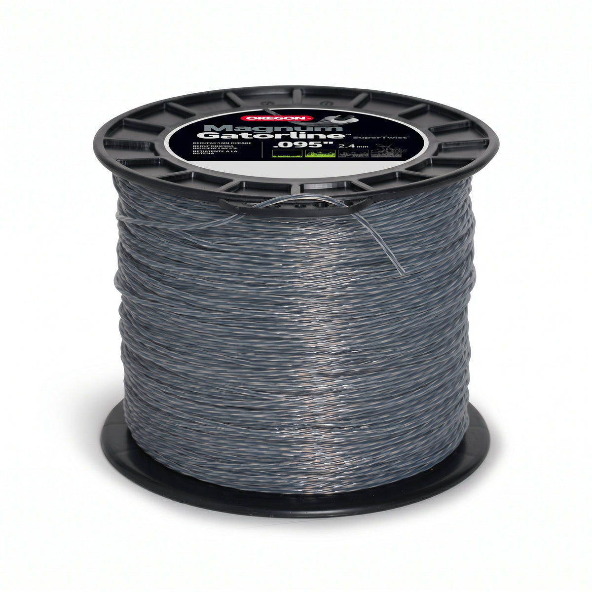 Oregon Magnum Gatorline SuperTwist trimmer line 2.4mm x 264m spool, side view