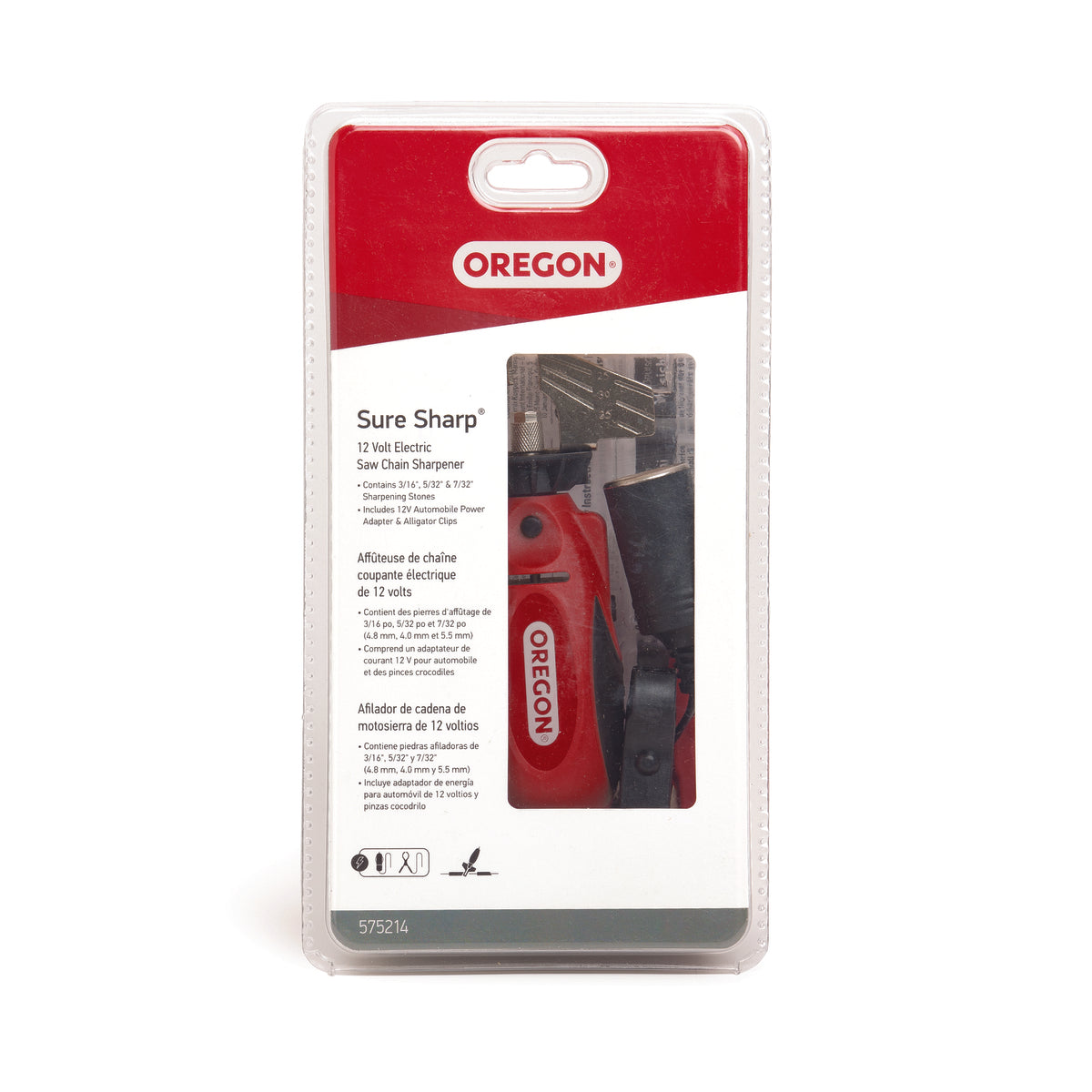 Oregon 12V Sure Sharp electric chainsaw sharpener, detail view