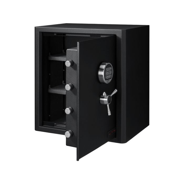 Lokaway premium security safe 34 x 50 x 55cm with Swing'n'Slide door, angle view