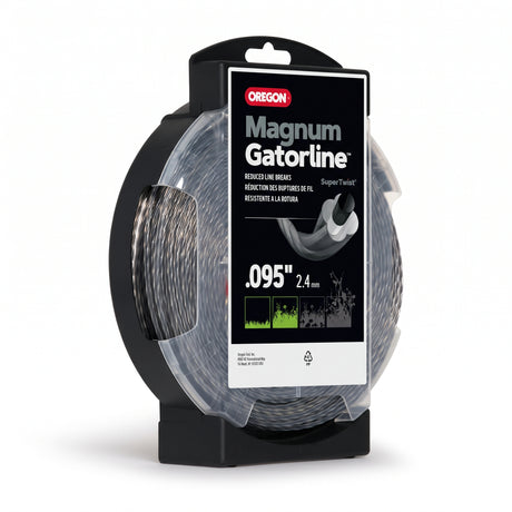 Oregon Magnum Gatorline SuperTwist trimmer line 2.4mm x 12m, side view