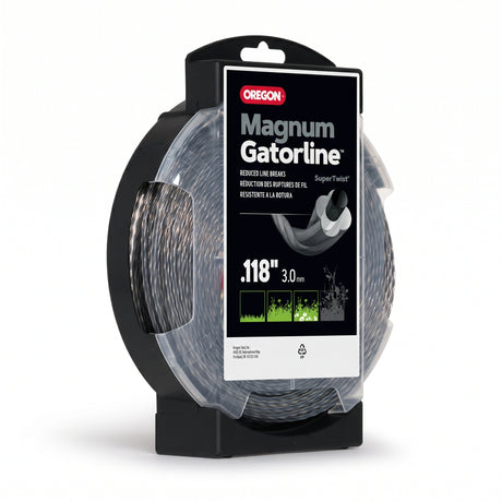 Oregon Magnum Gatorline SuperTwist trimmer line 3.0mm x 12m, side view