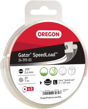 Oregon Gator SpeedLoad 2.4mm trimmer line disk 3 pack