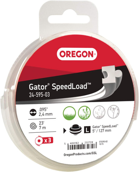 Oregon Gator SpeedLoad 2.4mm trimmer line disk 3 pack
