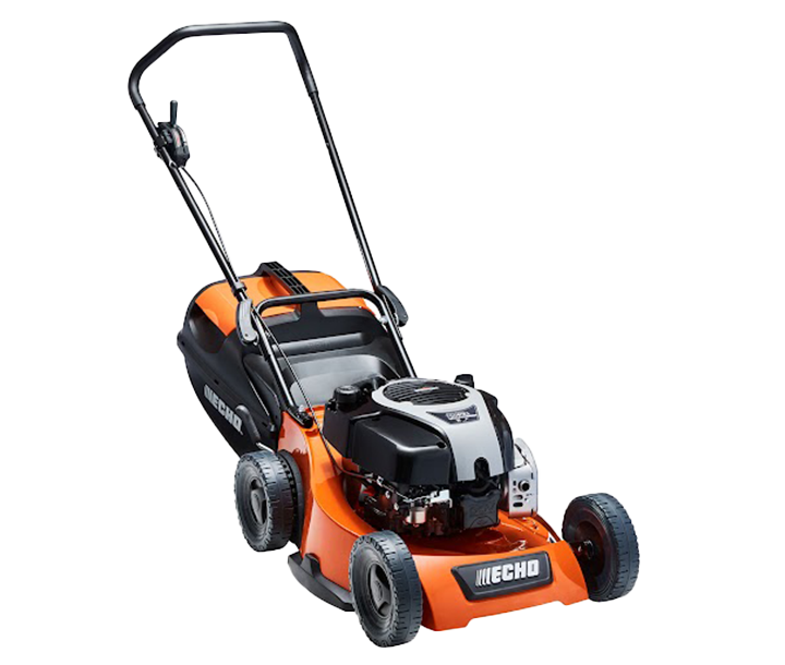 Echo 19 inch commercial petrol lawn mower 2692025, angle view
