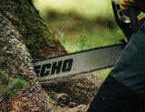 Echo CS-590 59.8cc petrol chainsaw with 20 inch bar, side view