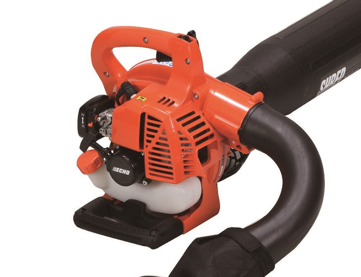 Echo ES-250ES Shred 'N' Vac petrol leaf blower vacuum shredder, angle view