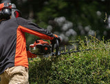 Echo HC-2020 double-sided petrol hedge trimmer, in use