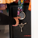 Lokaway premium security safe 34 x 36 x 43cm with Swing'n'Slide door, detail view