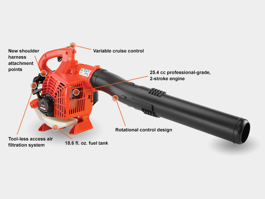 Echo PB-2520 25.4cc petrol handheld leaf blower, alternate view