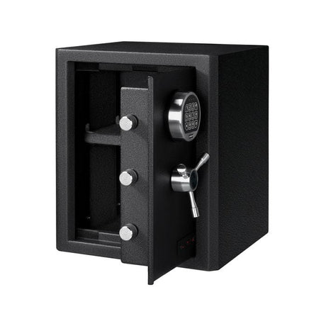 Lokaway premium security safe 34 x 36 x 43cm with Swing'n'Slide door, in use