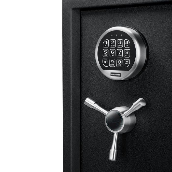 Lokaway premium security safe 34 x 36 x 43cm with Swing'n'Slide door, alternate view