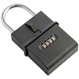 Portable combination lock key safe storage box