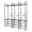 Simply Tools open wardrobe system clothes storage rack with wire baskets