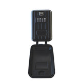 Wall mounted combination lock key safe with cover