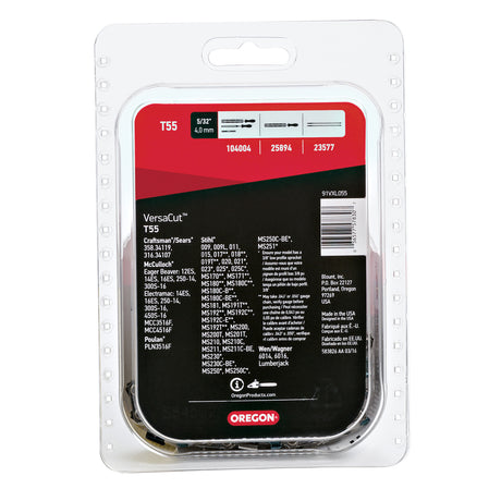 Oregon T55 VersaCut chainsaw chain for 16 inch bar, alternate view