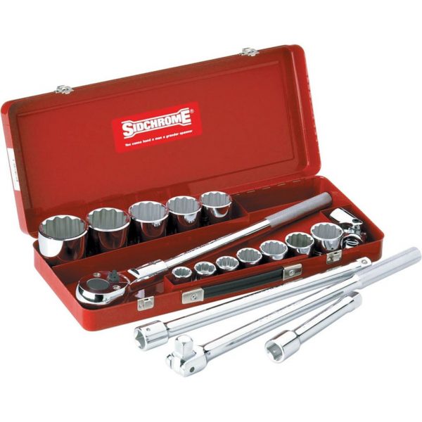 SIDCHROME 17 Piece Metric 3/4″ Drive Socket Set SCMT15205 Simply Tools